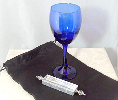 Handmade Jewish Wedding Glass Kit Deep Sapphire