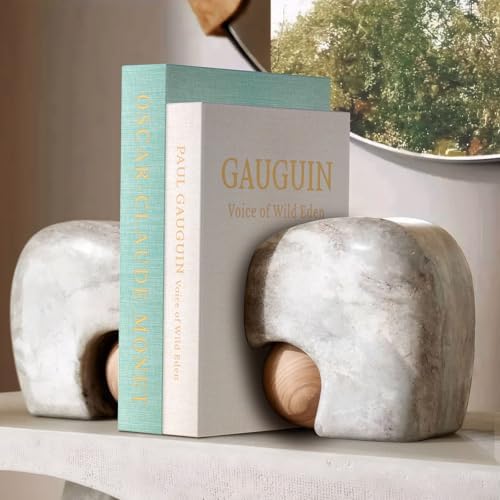 Decorative Books for Home Decor Set of 2 Linen Faux Book Storage Boxes with Wooden Bead Tassel