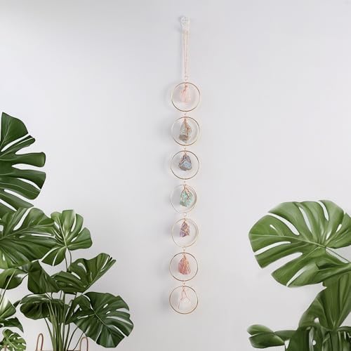 7 Chakra Healing Crystals Wall Hanging Decor