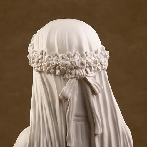 Veiled Lady Statue 14 Inch Handmade Resin Bust Sculpture