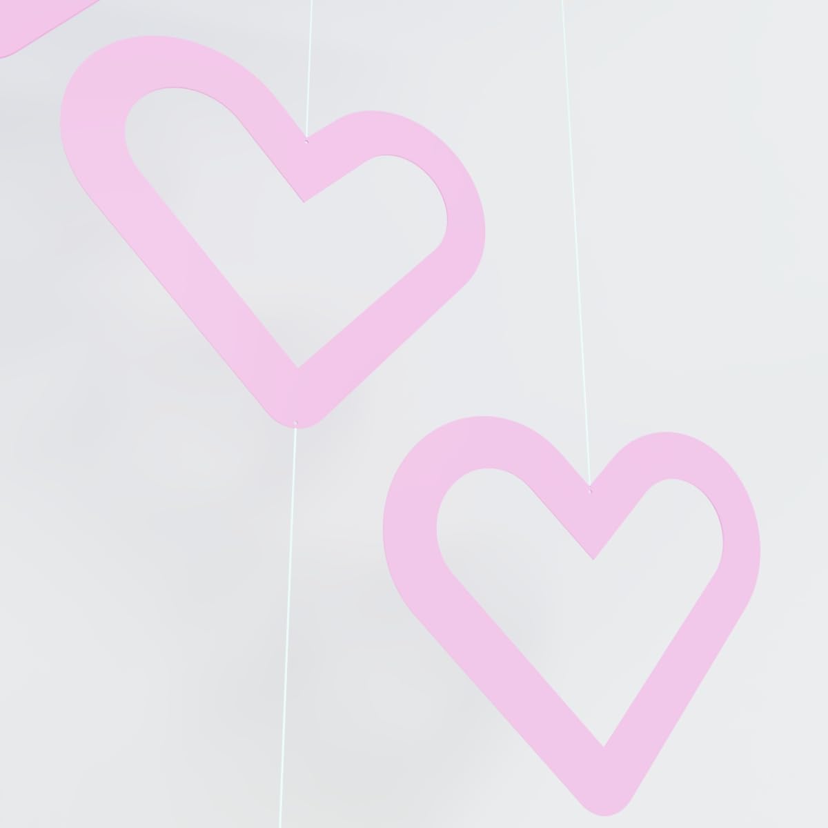 Handmade Hearts Hanging Mobile for Baby or Girls Room