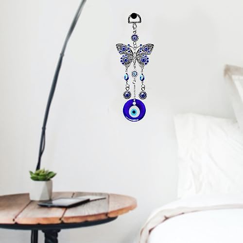 Blue Evil Eye Butterfly Wall Hanging Decor