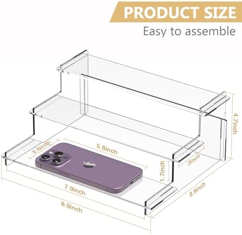 3 Tier Acrylic Display Stand for Cupcakes and Decor