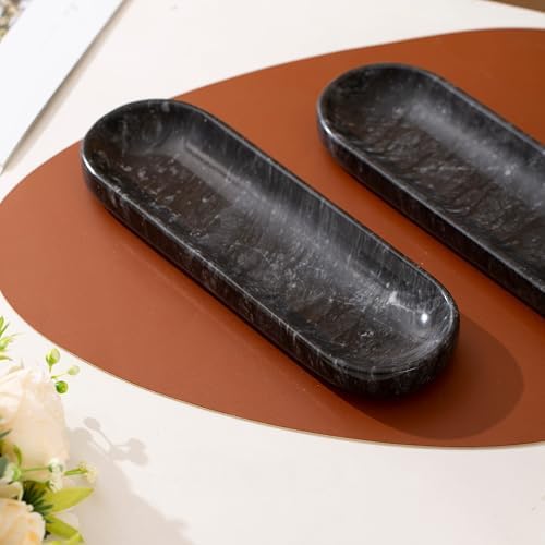 106 Black Marble Decorative Tray Bowl