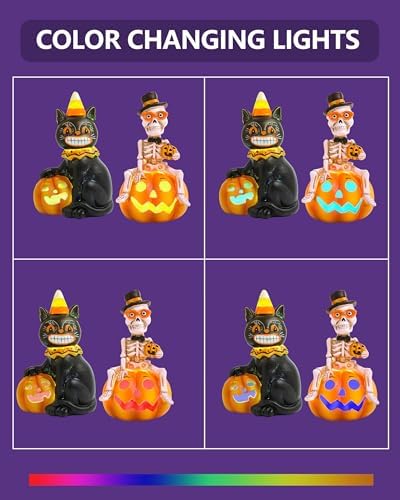 GoGnome Vintage Halloween Decorations 2-Pack