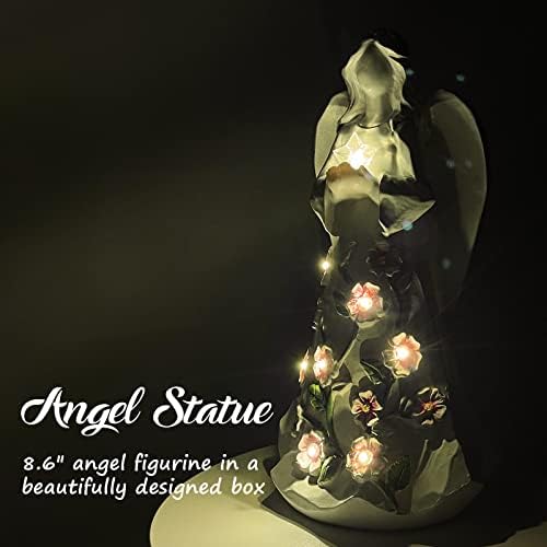 Guardian Angel Figurine with Light and Timer