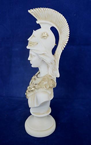 Athena Pallas Marble Sculpture Bust Greek Goddess