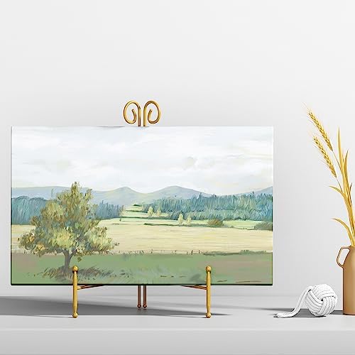 SVENJBB 12 Inch Gold Iron Easel Stand Display