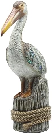 Lukitas Standing Pelican Statue 14 Inch Resin Decor