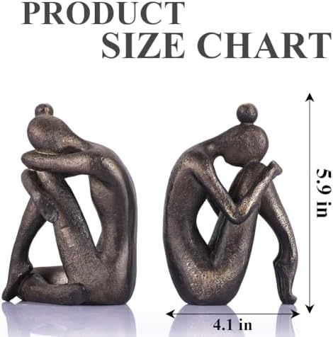 Brown Resin Decorative Bookends for Shelves