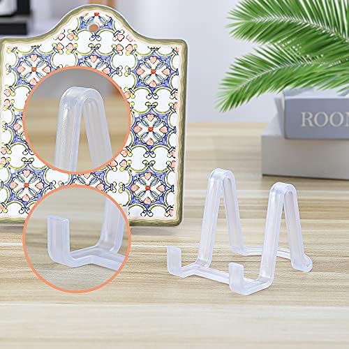 Artliving Plate Display Stands Easel Holder 6-Pack Clear