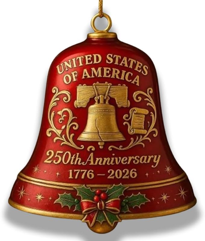 United States 250th Anniversary Bell Ornament