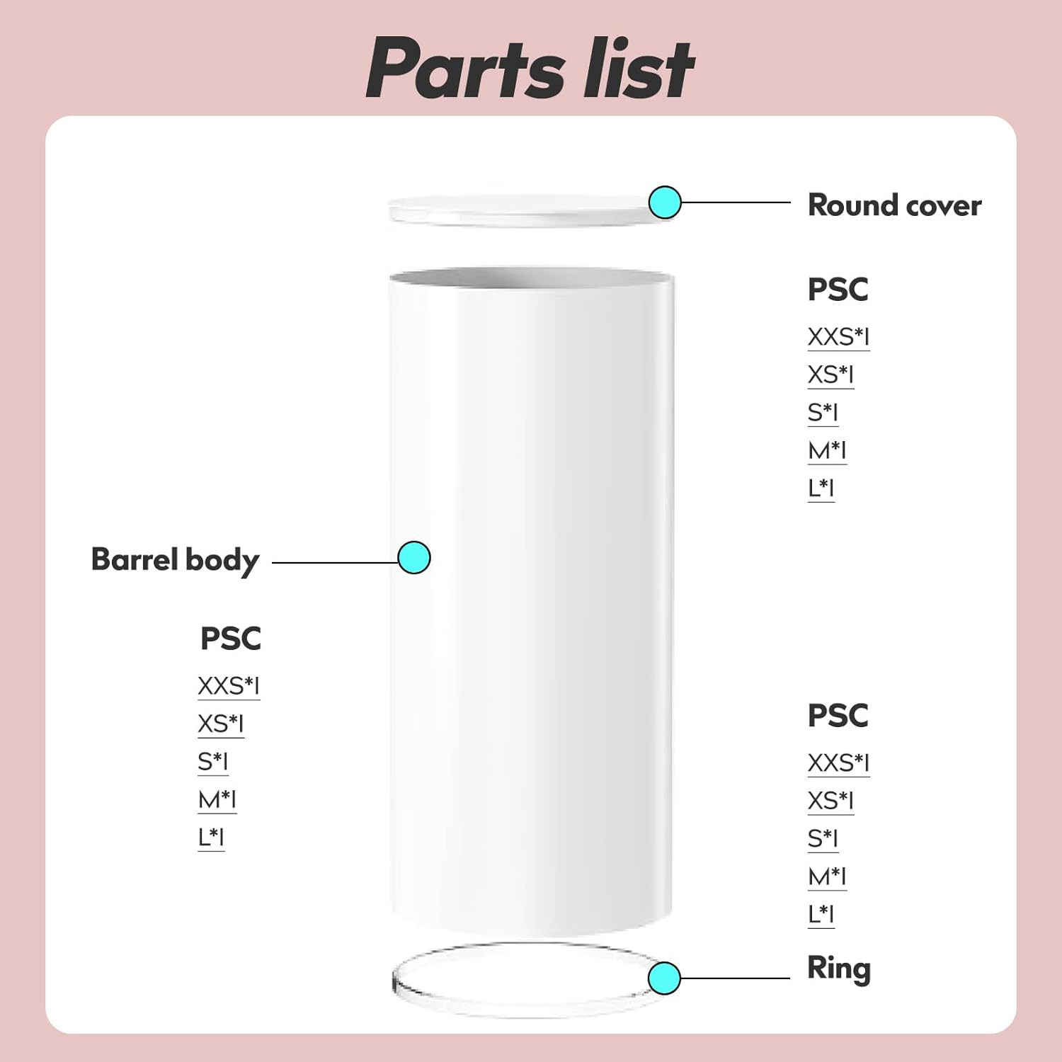 3PC Cylinder Pedestal Stands for Party Display White Round Large Cylinder Tables for Wedding Birthday Events
