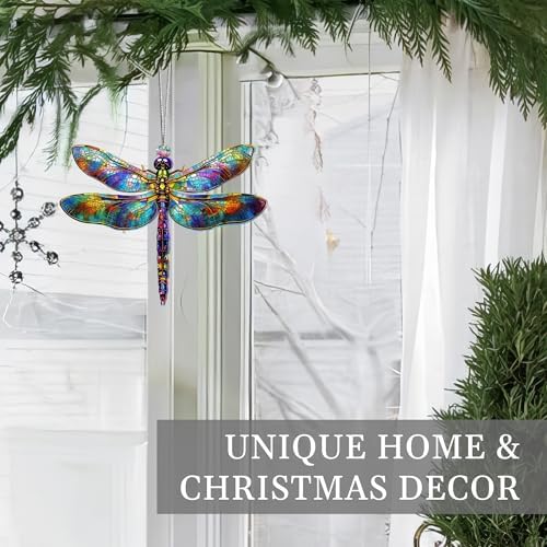 Dragonfly Gifts for Women Stained Glass Decor