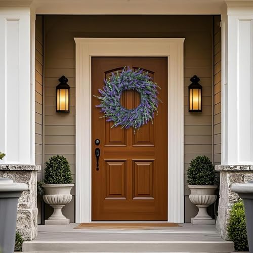 26 Inch Large Eucalyptus Lavender Wreath for Front Door