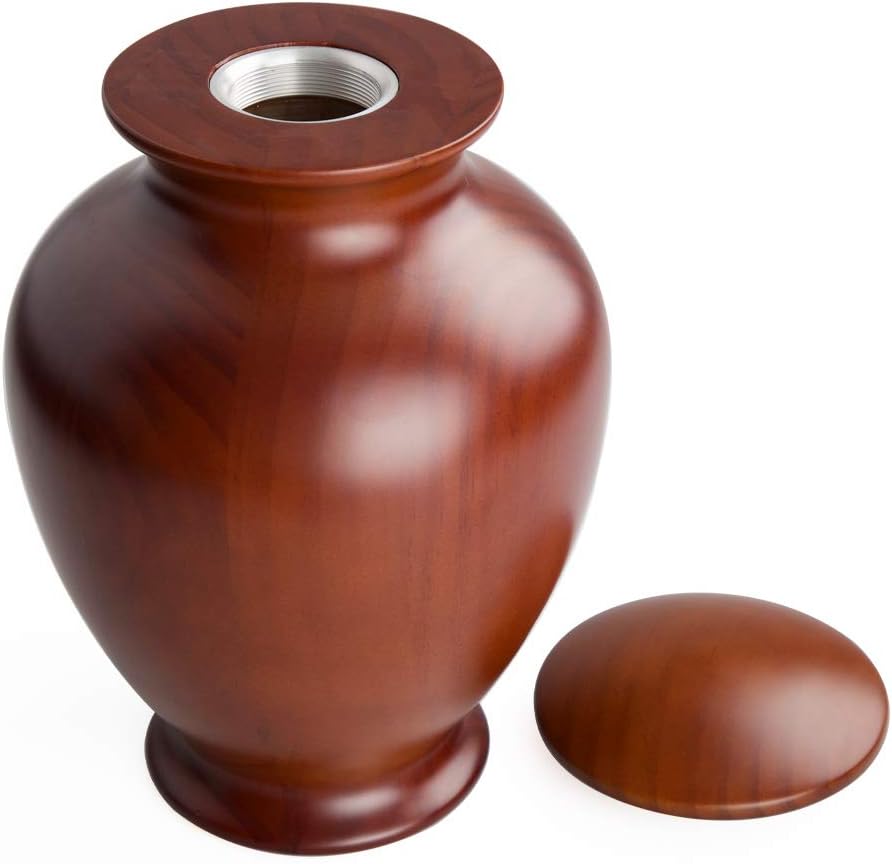 Elegant Wood Cremation Urn for Adult Ashes