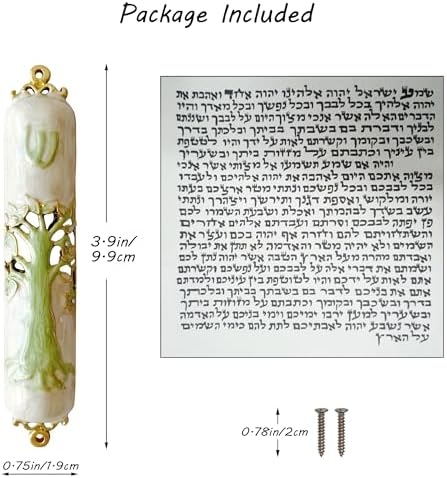 38 Inches Hand Painted Mezuzah with Scroll Included