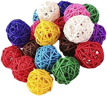 100pcs Colorful Rattan Decorative Balls