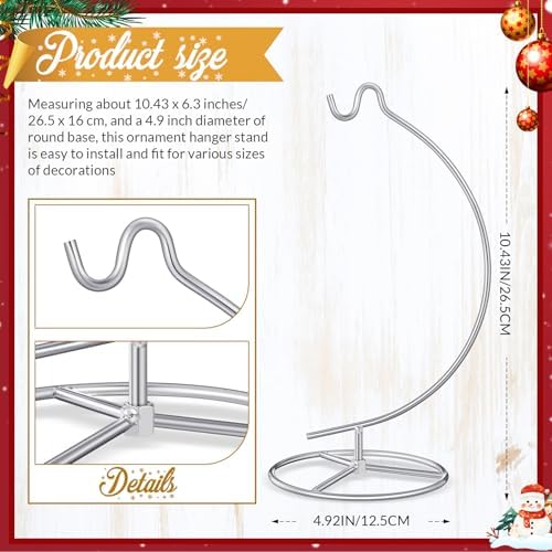 Baderke Ornament Display Stand - 1043 Inch Silver Hanging Holder