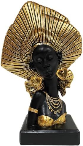 African Tribal Woman Sculpture - Modern Home Decor