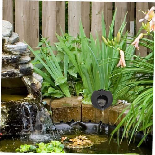 Amosfun Ceramic Fountain Jar Water Circulation Decorative Waterfall Jar for Indoor Outdoor Use