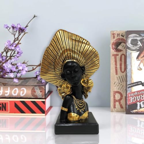 African Tribal Woman Sculpture - Modern Home Decor