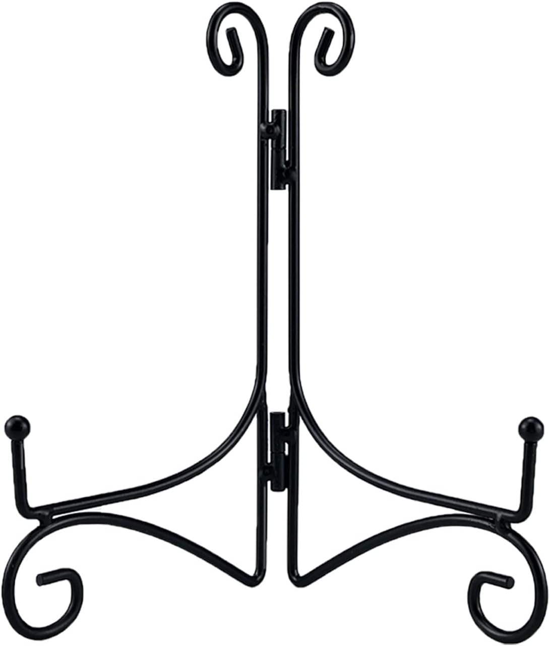 SVENJBB 12 Inch Black Metal Plate Stand for Display