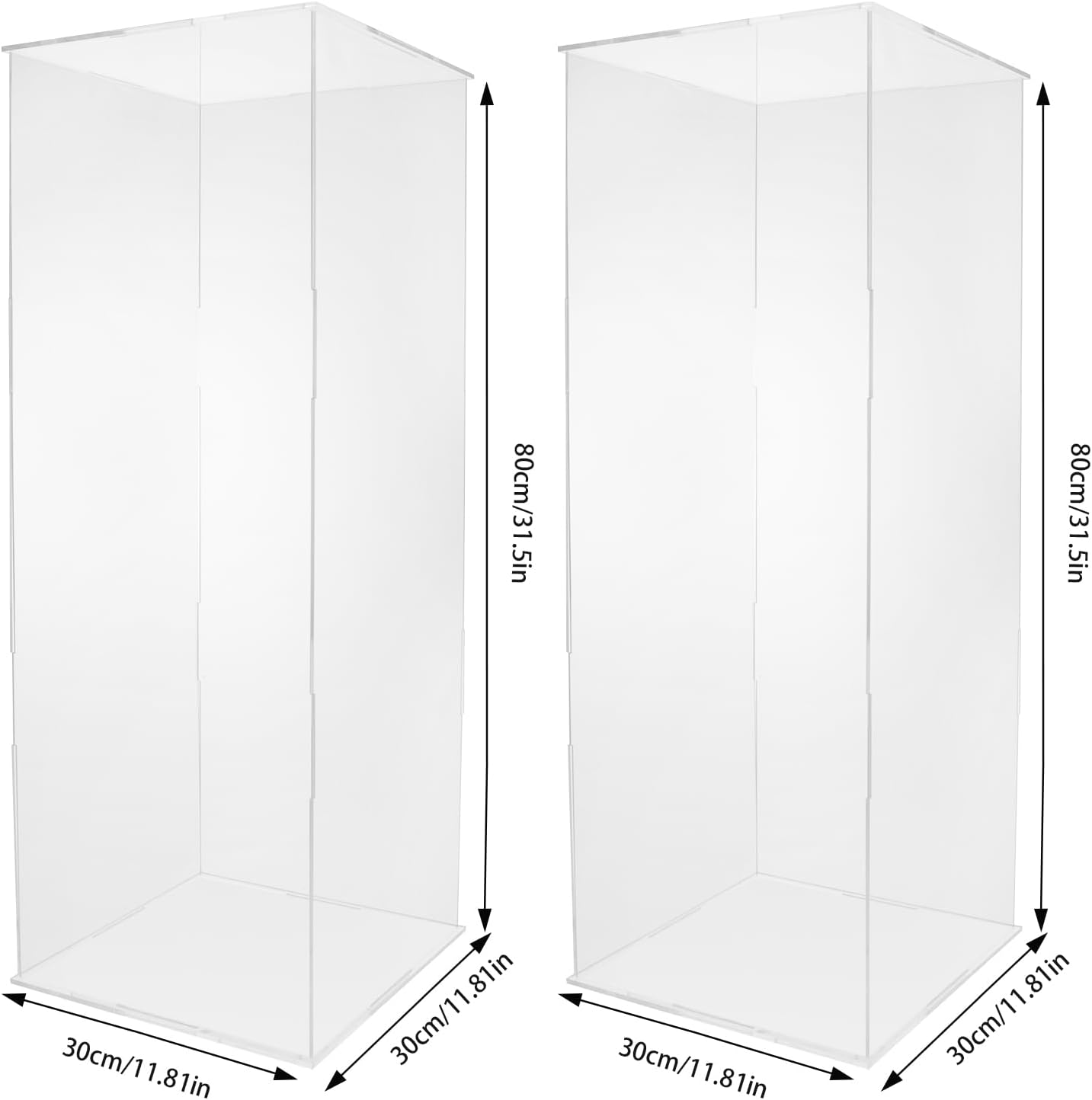 KELIBI 2PCS 31 Tall Acrylic Flower Stand Display