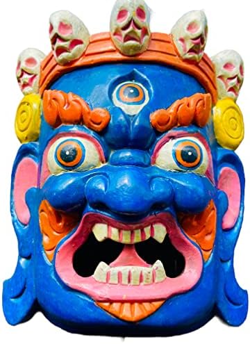 Himalayan Craft Wall Sculpture Mahakala Mask