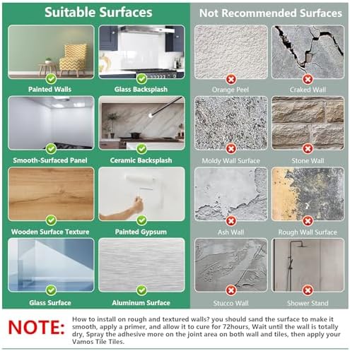Vamos Tile 10-Sheet Peel and Stick Backsplash Tiles
