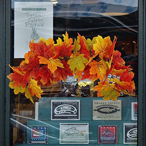 20 Inch Maple Leaf Swag Wreath for Front Door and Wall Decor