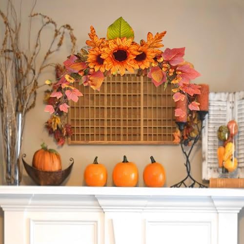 Fall Swag Artificial Flowers for Autumn Decoration