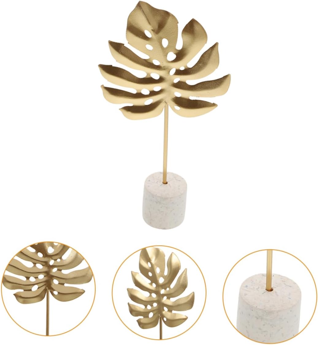 Wakauto Light Luxury Iron Monstera Leaf Decor