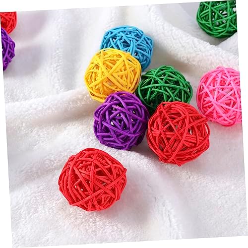 20pcs Wicker Rattan Decorative Balls for Home Party Wedding and Christmas