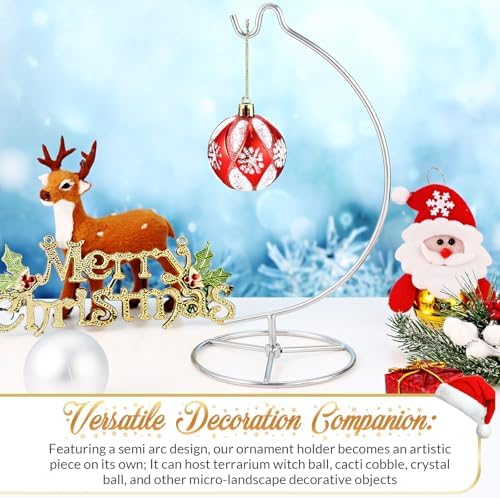 Baderke Ornament Display Stand - 1043 Inch Silver Hanging Holder