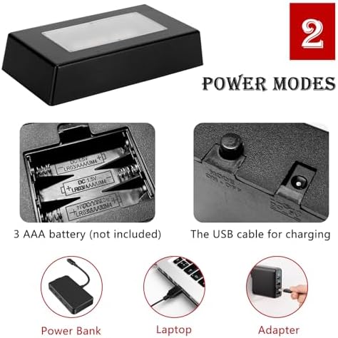 Watris Veiyi 7 Color LED Display Base for Crystals and Jewelry