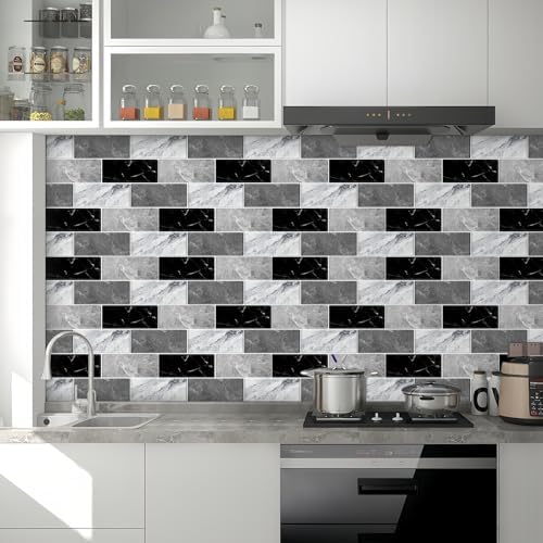 12x12 Inch Marble Peel and Stick Backsplash