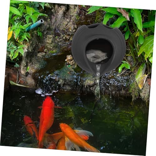 Amosfun Ceramic Fountain Jar Water Circulation Decorative Waterfall Jar for Indoor Outdoor Use