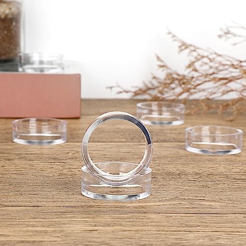 JUXYES 12 Clear Sphere Display Stands for Decorative Balls