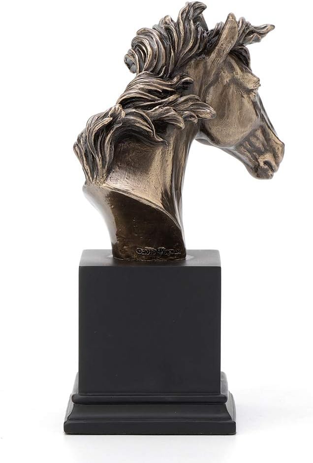 Veronese Design Horse Head Bust On Plinth 1