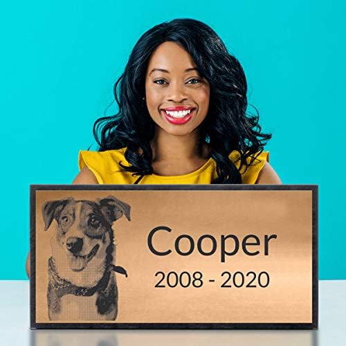 Bronze and Granite Memorial Headstone for Family and Pets