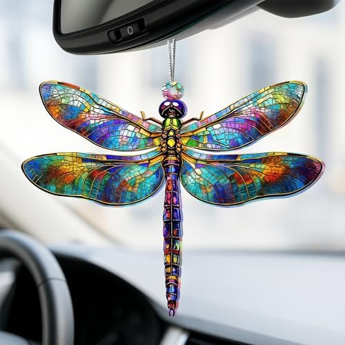 Dragonfly Gifts for Women Stained Glass Decor