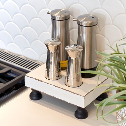 KIBAGA Decorative Wood Riser for Farmhouse Style