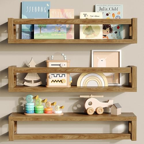 TidyCorner Thick Floating Shelves Walnut Brown
