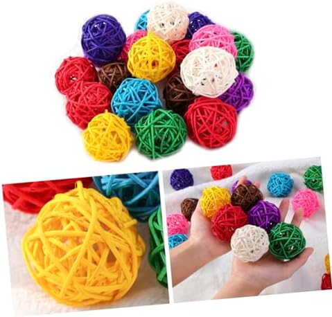 Cabilock 10pcs Assorted Rattan Decorative Balls