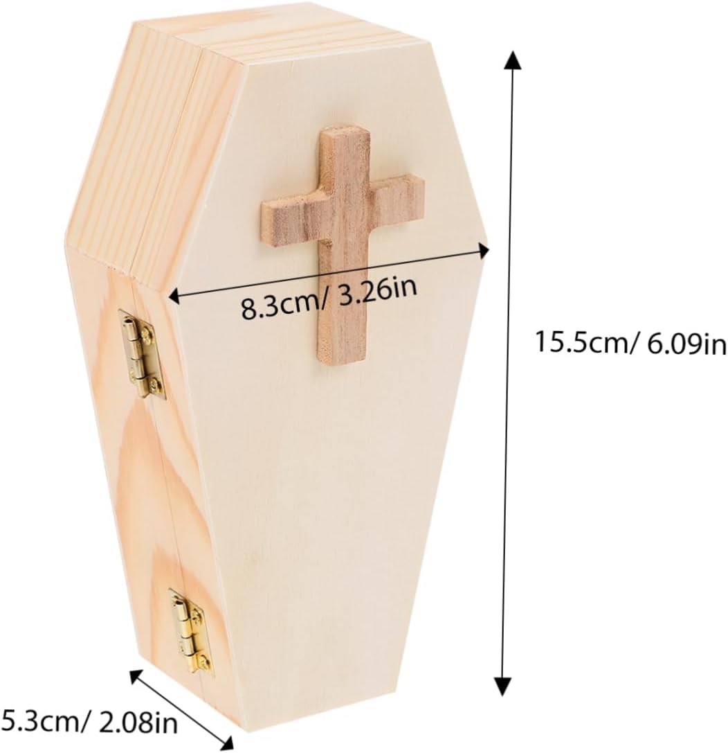 Coffin Shape Decorative Jewelry Storage Box