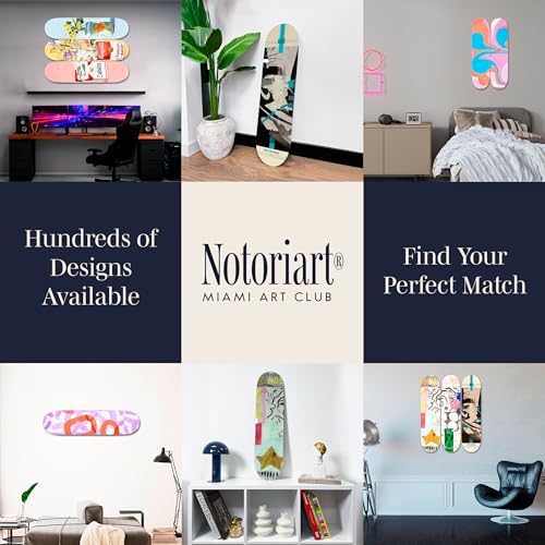 NotoriArt Retro Collage Art Acrylic Wall Sculpture 8x32 Indian Elephant Skateboard