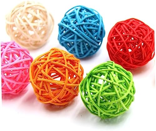 10pcs Assorted Rattan Balls for Decor and Crafts