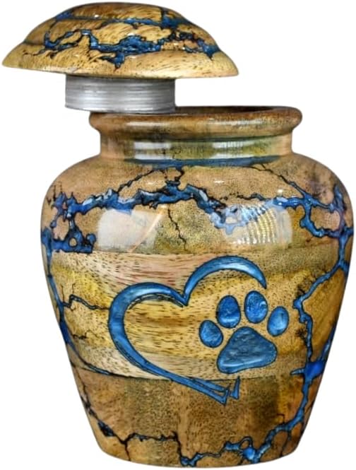 Merit Wooden Craft Cremation Urn for Pet Ashes Large 200 lbs