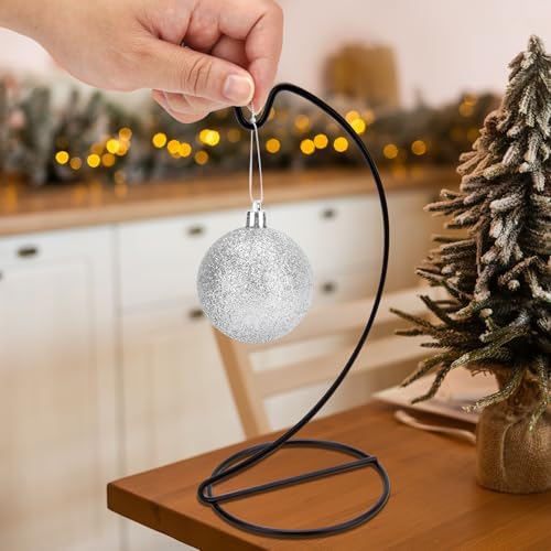 Abom 9in Ornament Display Stand 3 Pack Hanging Hook Hanger for Glass Globe Air Plant Terrarium and Wedding Decor